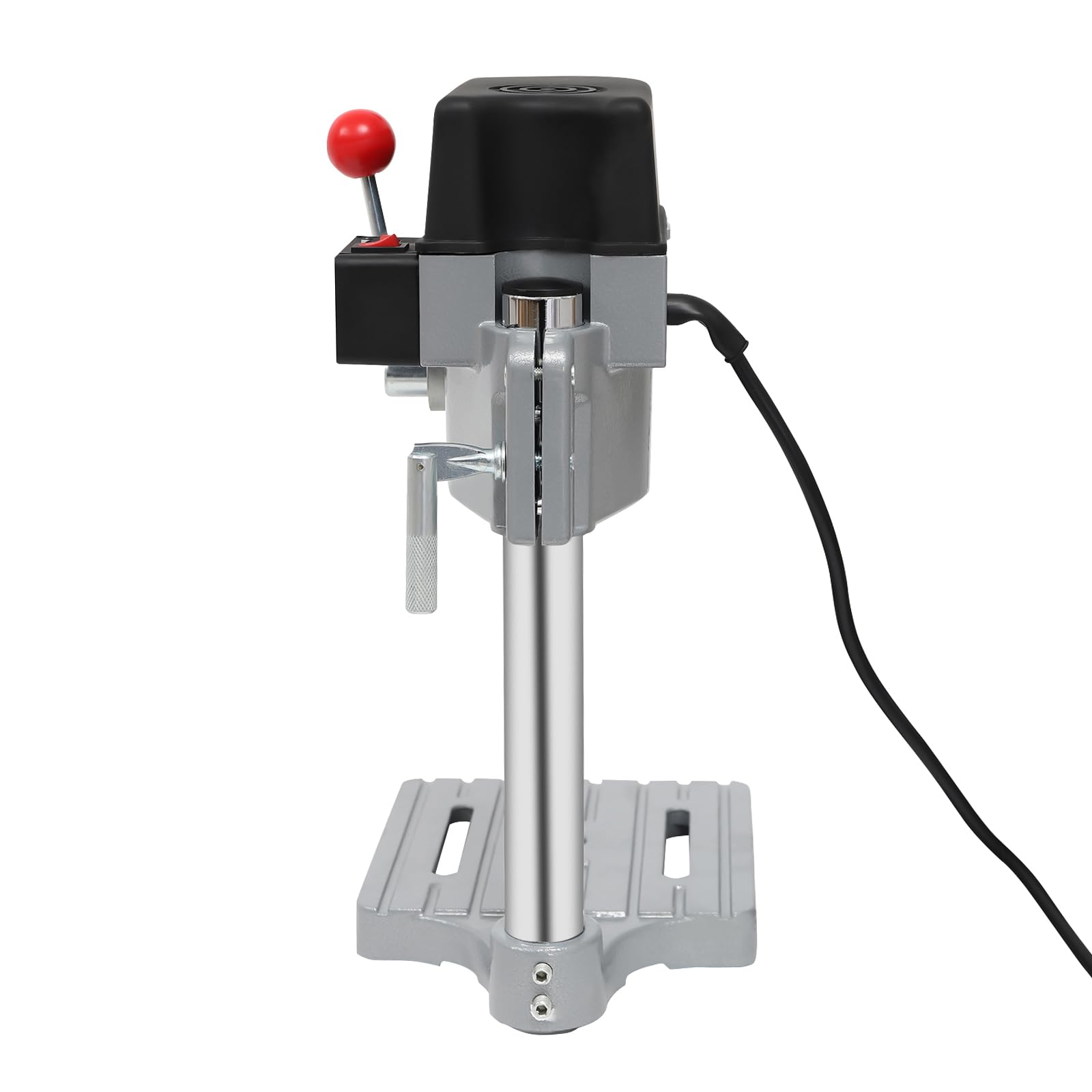 Trapano a colonna elettrico mini da banco 340W, velocità regolabile (0-16.000 giri/min), trapano da tavolo compatto per legno, metallo e plastica