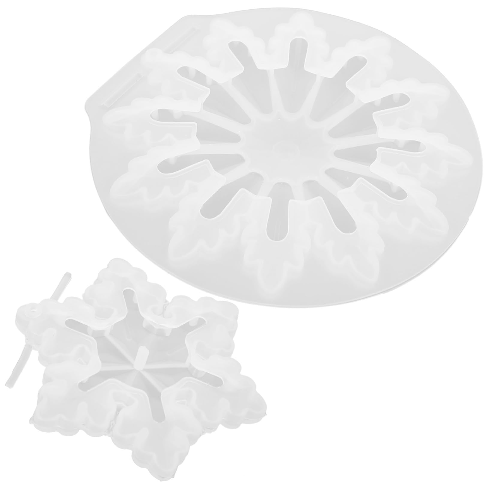 TEHAUX 10pezzi Stampo Silicone Per Decorazioni Natalizie Da Mold Fiocchi Per Resina Epossidica Facile Da Usare e Ornamenti Invernali