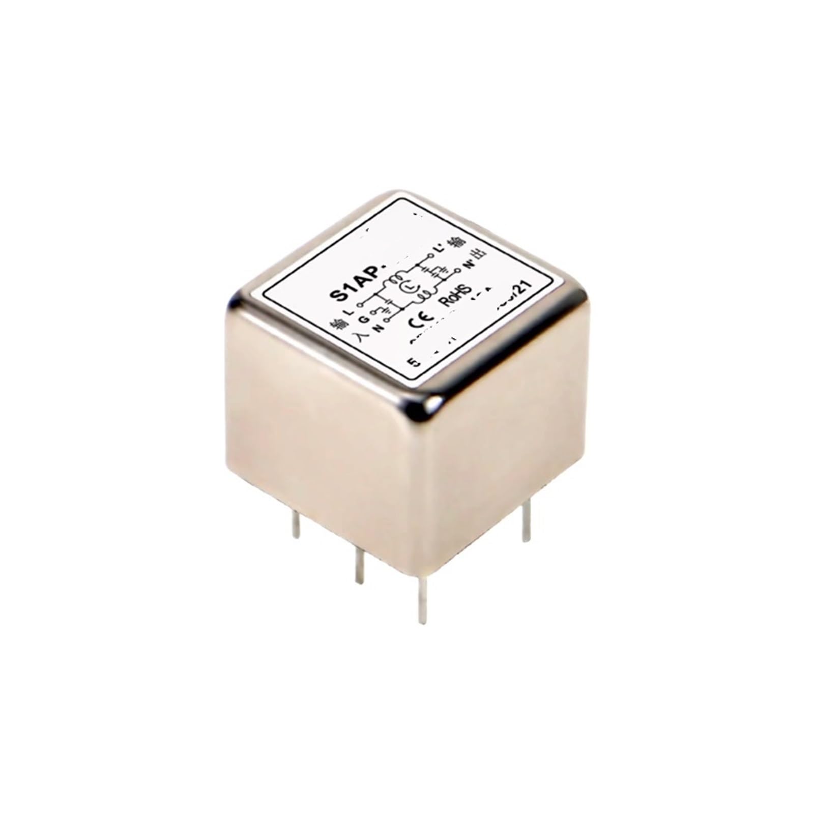 Filtre PCB S1AP 10A contre parasite électrique AC DC 250VAC 5 broches