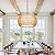 Farmhouse Chandelier Light Fixture,Rattan Boho Chandeliers for Dining Room,Large Pendant Lights Kitchen Island Hanging Light Fixtures Wicker Chandeliers for Bedroom Living Room Kitchen Nursery