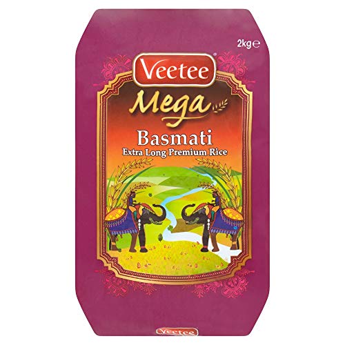 Veetee Mega Basmati Extra Long Premium Rice, 2kg