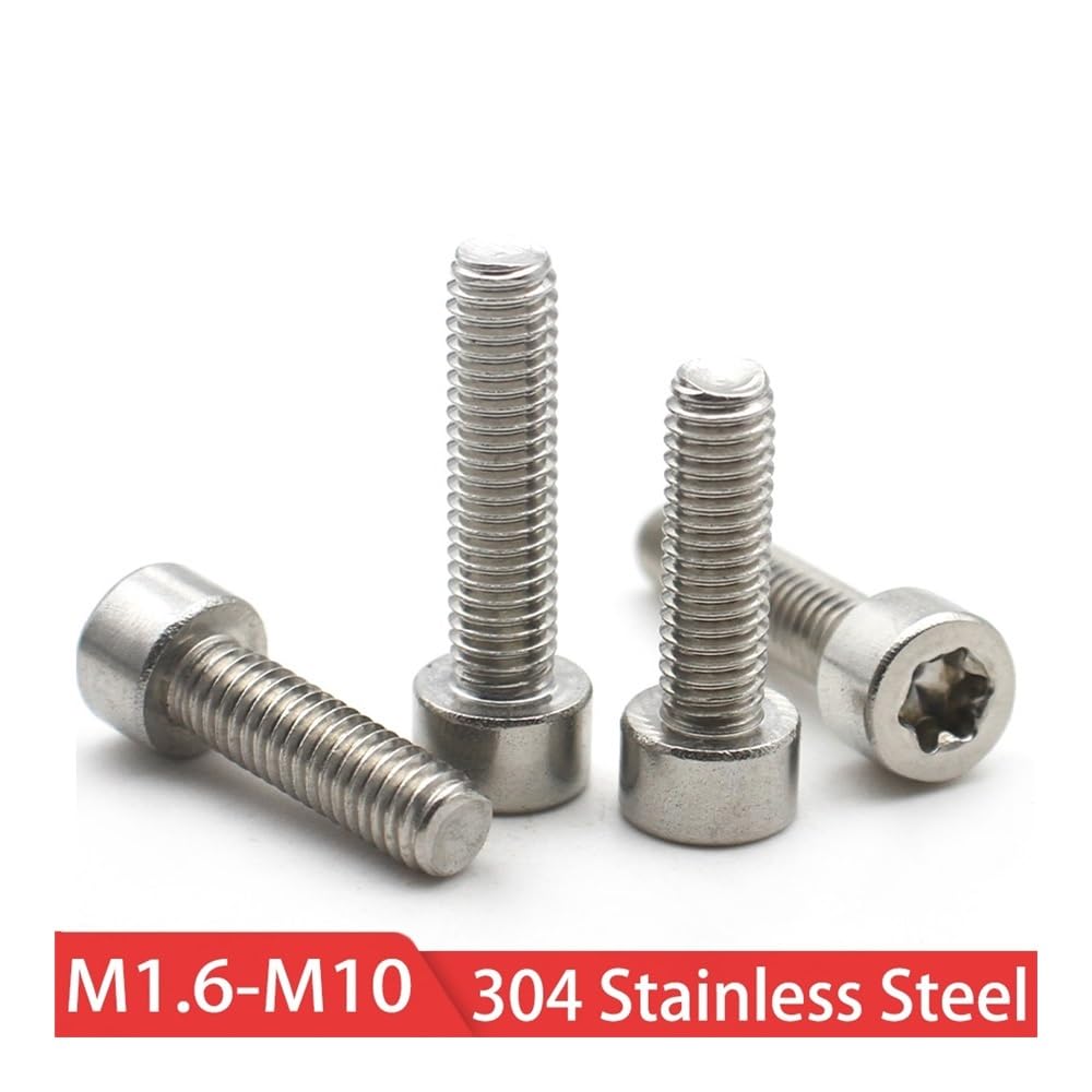 Tornillos cilíndricos con cabeza hexagonal de acero inoxidable 304, M4, M5, M6, M8 y M10, 2-10 unidades(50mm,M8X5pcs)