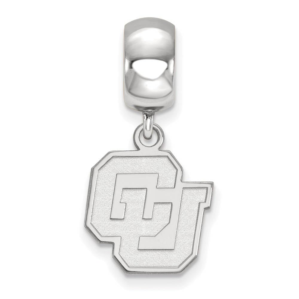 LogoArt Sterling Silver University of Colorado Small Dangle Bead Charm