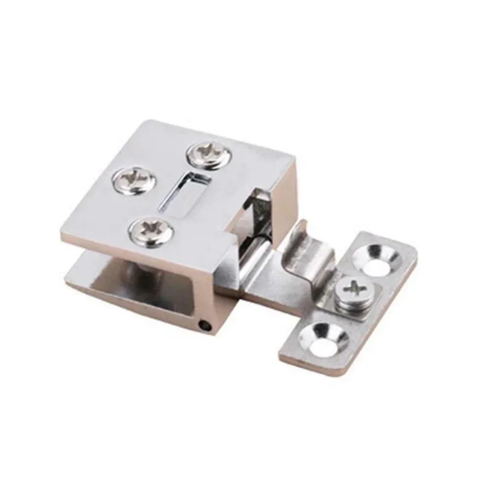 1pcs Door Hinge Cabinet Furniture Hinge(Silver)