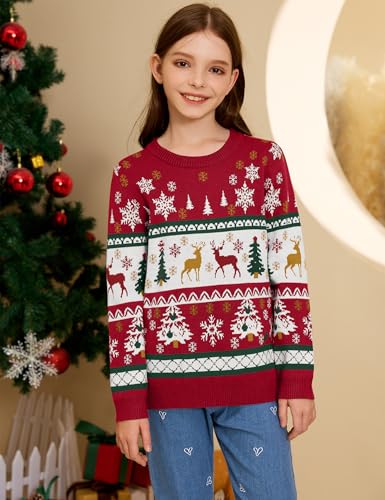 Ugly Christmas Sweaters for Women Men Kids 2024 Family Matching Christmas Sweater Funny Xmas Holiday Knit Pullover2