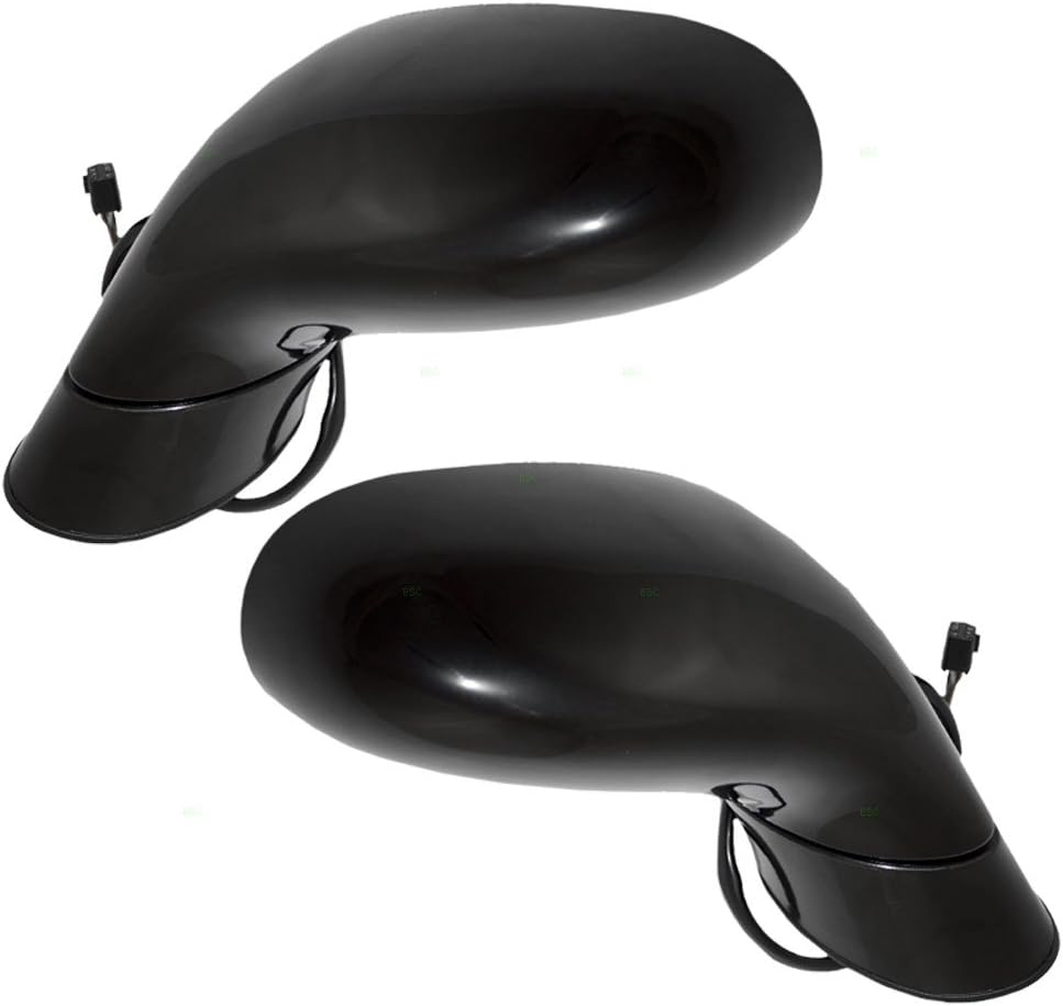 Brock Replacement Driver and Passenger Set Power Side Door Mirrors Heated Compatible with 2005-2009 Corvette 15795837 15795837