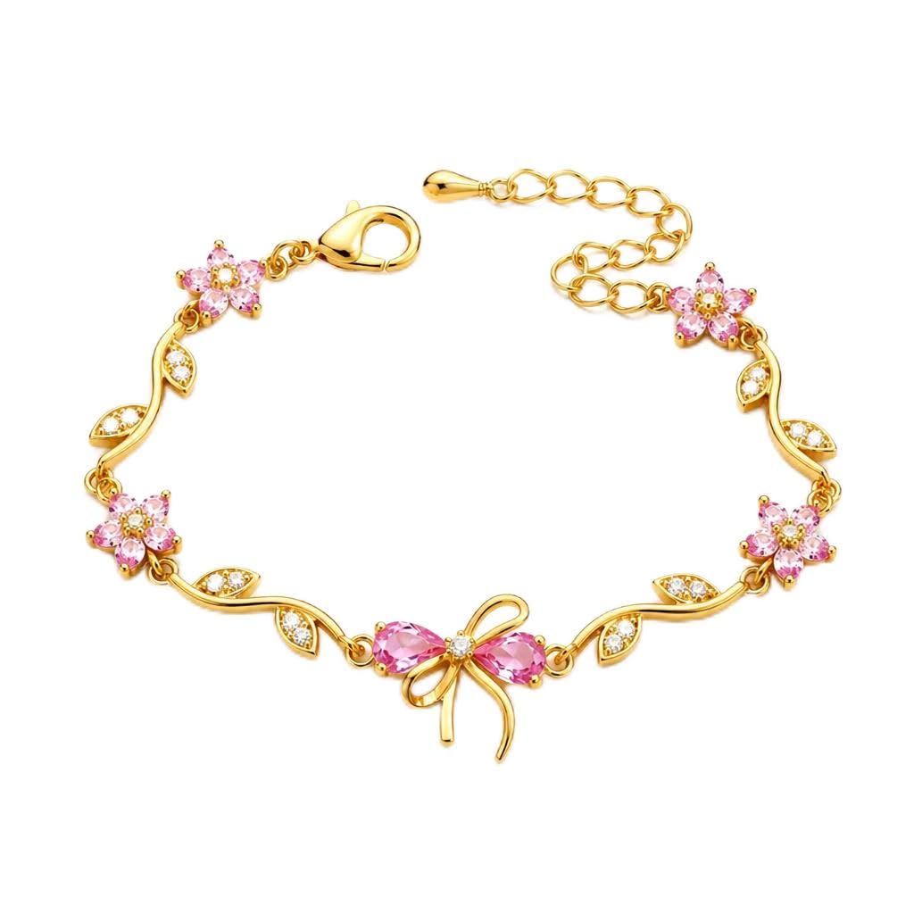 Bow Tulip Bracelet for Women Stylish | Anti Tarnish Tulip Bracelet for Girls | Gift for Her-image-33