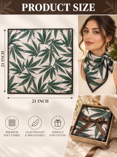 Image of Ravaiyaa - Attitude is everything Women Printed Silk Bandana 21 x 21 Inch Square Headband & Hair Wrap, Soft & Versatile | Fashion Neck Wrap