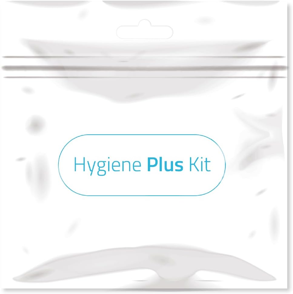Hygiene Plus Period Kit with Disposable Underwear (Medium) – Menstrual Kit with Tampon, Pad & Pantyliner – Feminine Hygiene Kit for Girls, Teens & Women (Blue Flowers)
