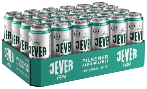 Jever Fun Alkoholfreies Bier 24x0 50 Liter Dosen EINWEG. Ohne Zucker voller Geschmack. 12 Liter Gesamt