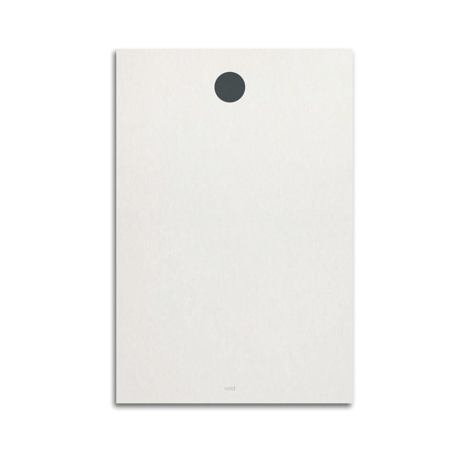 XKUGA Minimal Zen Poster Void Black Dot Quiet Mind Calm Meditation Modern Decorative Canvas Prints - Ideal Wall Art for Family, Man Cave, Game Room, Boys & Girls Bedroom 20x30inch(50x75cm)
