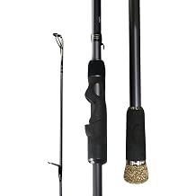 Tempo Sphera Spinning Rod - 30 Ton Carbon Fiber Fishing Rod with Fuji Reel Seat, One Piece Sensitive Fishing Rods with Stainless Steel Guides for Saltwater Freshwater Ice Fishing