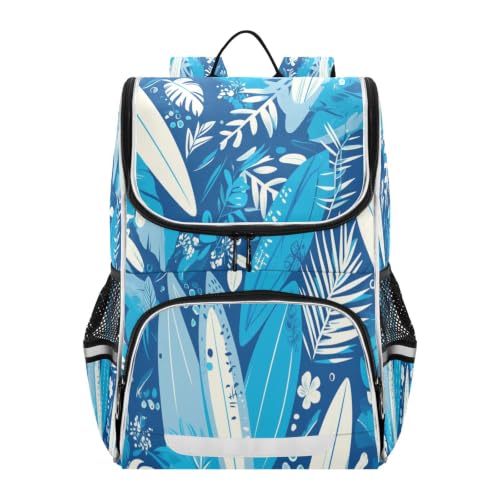 Sac à dos plume bleue grand volume au motif dessin animé original pour filles et garçons