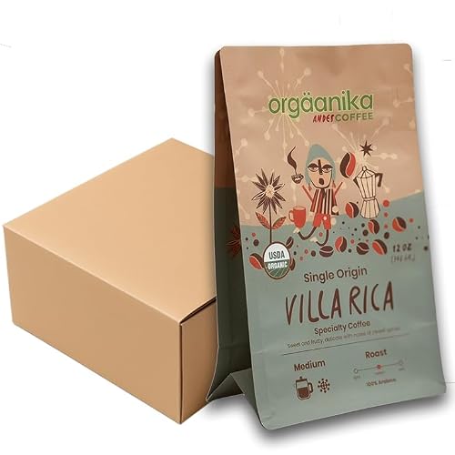 New Orgaanika Andes Cusco (Peru)|Single Origin Coffee | Gourmet Organic | Medium Ground | All Brewing Methods | 12oz bag, Pack of 20, (best for restaurants and coffee shops)