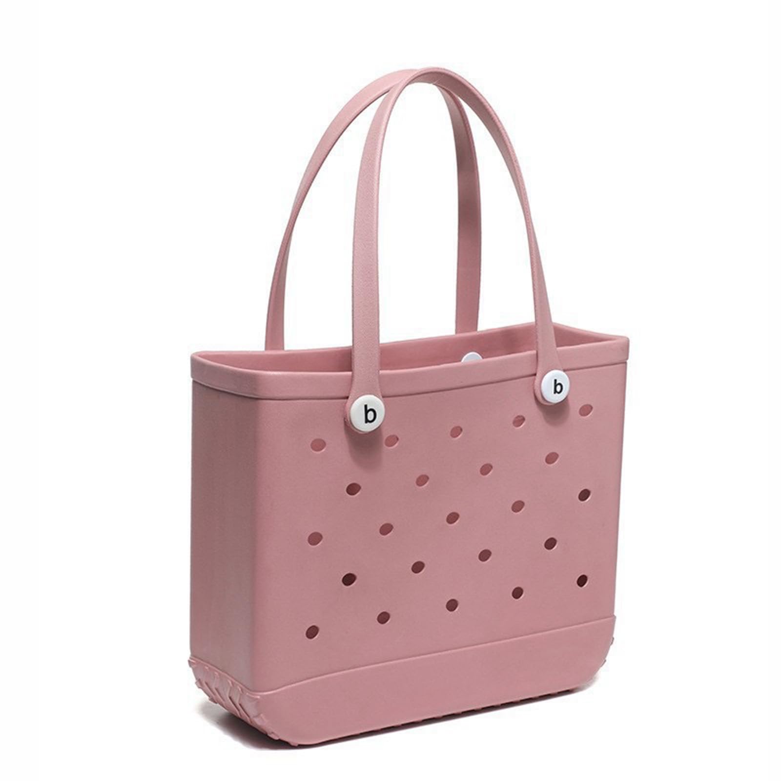 ELDTECBolsa de goma para playa, impermeable, lavable, bolsa de goma para mujer, bolsa de deporte para playa, barco, piscina, trabajo, escuela, deportes, gimnasio, Pink, Large sixe