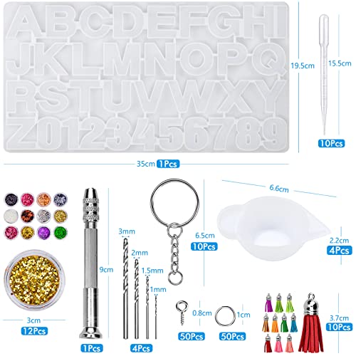 Stampi per Resina Lettere Stampi in Silicone per