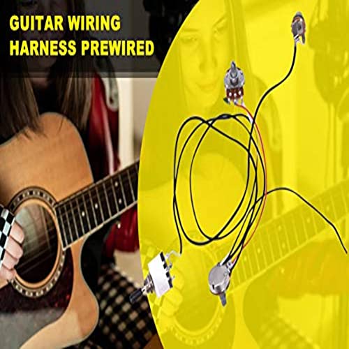 Tiiyee Electric Guitar Wiring Harness Kit, 3 Way Toggle Switch Prewired for 2 Humbuckers - Image 2