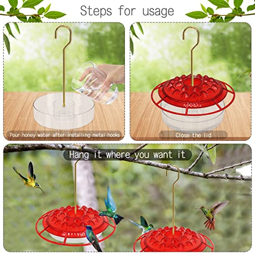 Hummingbird Feeders For Outdoors Hanging Ant And Bee Proof, 30 Feeder Ports,Easy To Clean, Hummingbird Feeders For Outdoors Hanging, Mary's Hummingbird Feeder With Perch And Built-In Ant Moat #TOP5