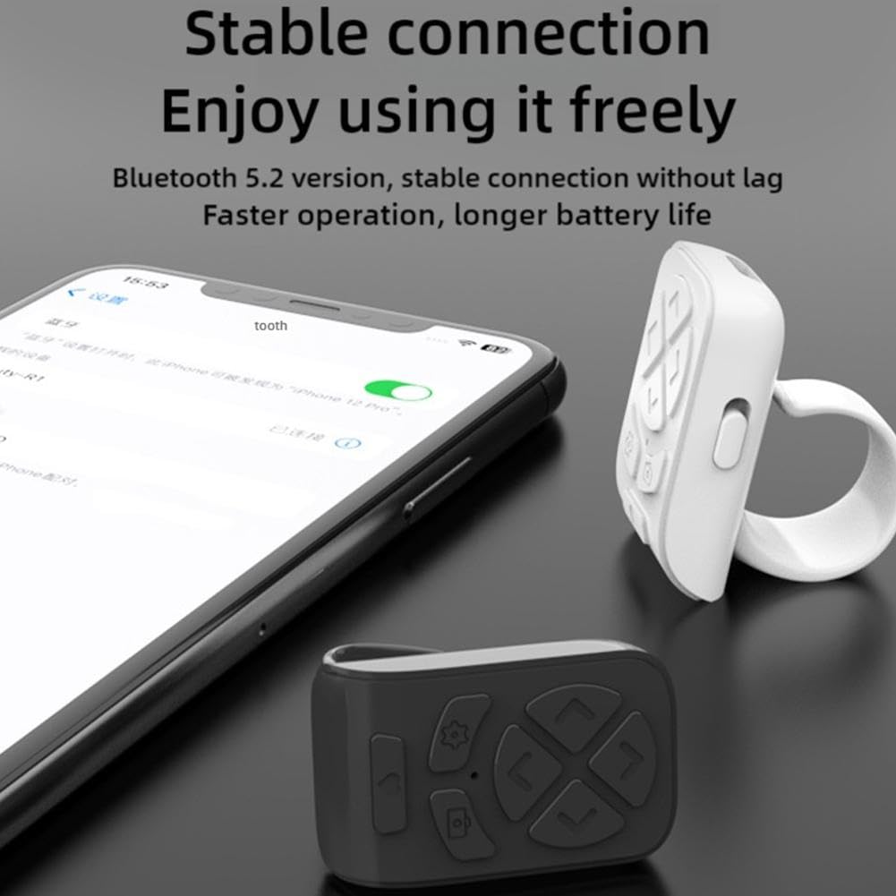 Bague de contrôle à distance Bluetooth pour tourner les pages Télécommande sans fil