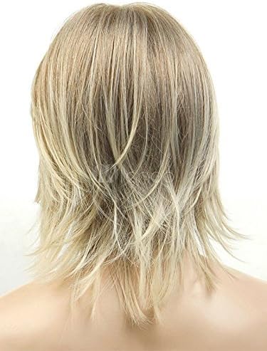 Miniatura 4 de mzcurse pantalones cortos de Rubio Oro Mixed cosplay Party peluca de pelo