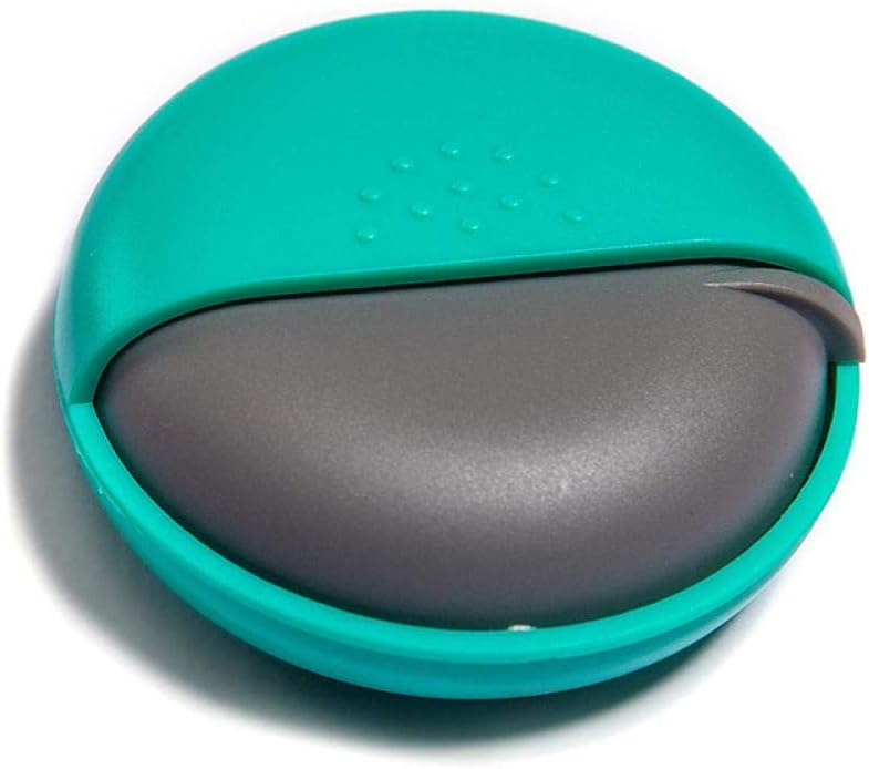 Pill Box Large Capacity Medicine Organiser A Circle Rotating Weekly Pills Storage Green