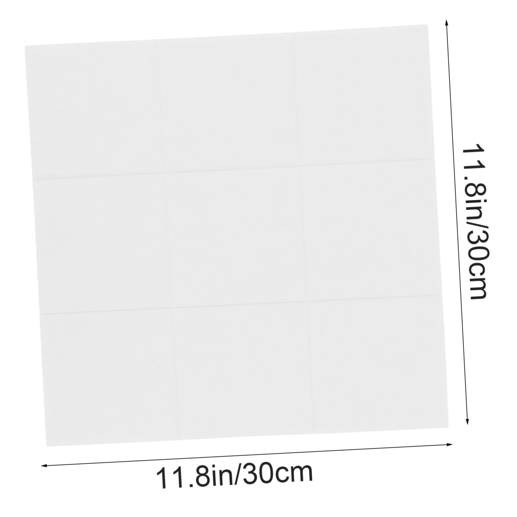 Angoily Elegant White Fabric Bulletin Board Self-Adhesive Felt Board Decor for Office Home School