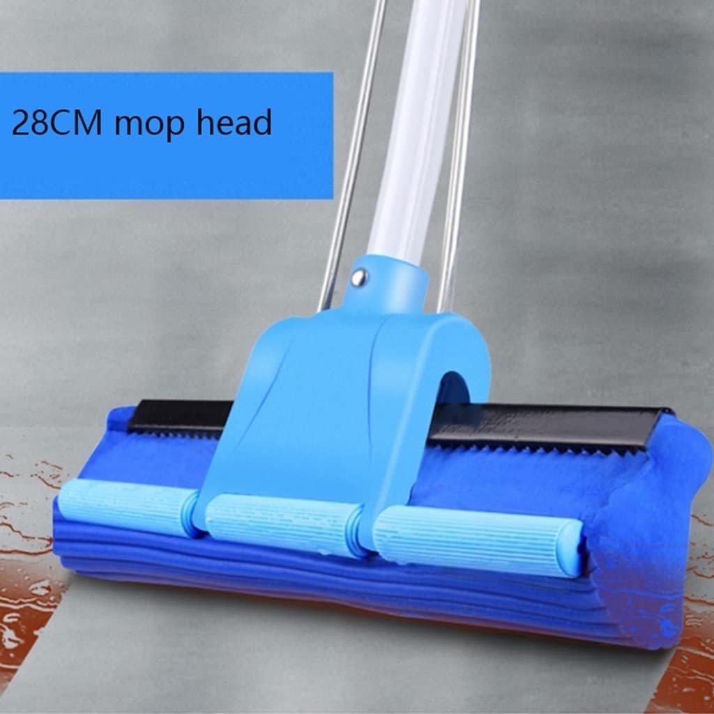 Mop Stainless Steel Telescopic Handle and Absorbent Sponge Mop,Kitchen, Living Room, Bathroom, Multifunctional Cleaning Tool