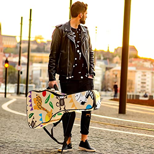 Housse imperméable pour guitare acoustique avec double bandoulière et poche Motif phare, oiseaux, Multicolore 10., 42… - Les Beatles, Paul McCartney, John Lennon, RIngo Starr, George Harrison Housse imperméable pour guitare acoustique avec double bandoulière et poche Motif phare, oiseaux, Multicolore 10., 42… – Image 7