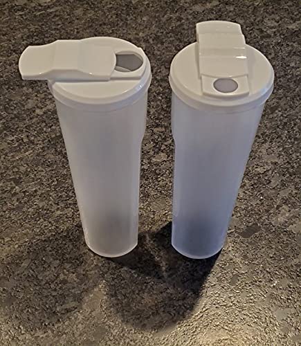 Regent 2 Pack Of Tall Clear Spaghetti Pasta Storage Container With Lids That Measure. Multiple Uses For Dry Goods, Art Supplies, Toys. 11.6In Tall X 3.8In Diameter. Dishwasher Safe. #TOP3