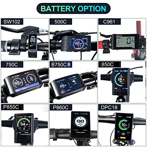 Bafang Bbs03 Hd 52V 1000W Mid Motor Ebike Conversion Kit T46 Chainring Wheel Lcd Display 500C Eletric Bike Motor Kit #TOP1