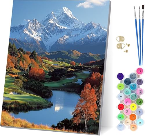 G R yCgoCio[ i DIY Paint by Numbers LbghG h G fW^G uVƃANG̋ l̂߂̃NGCeBuȎ z[ ItBX Mtg 70x95cm, t[t P-