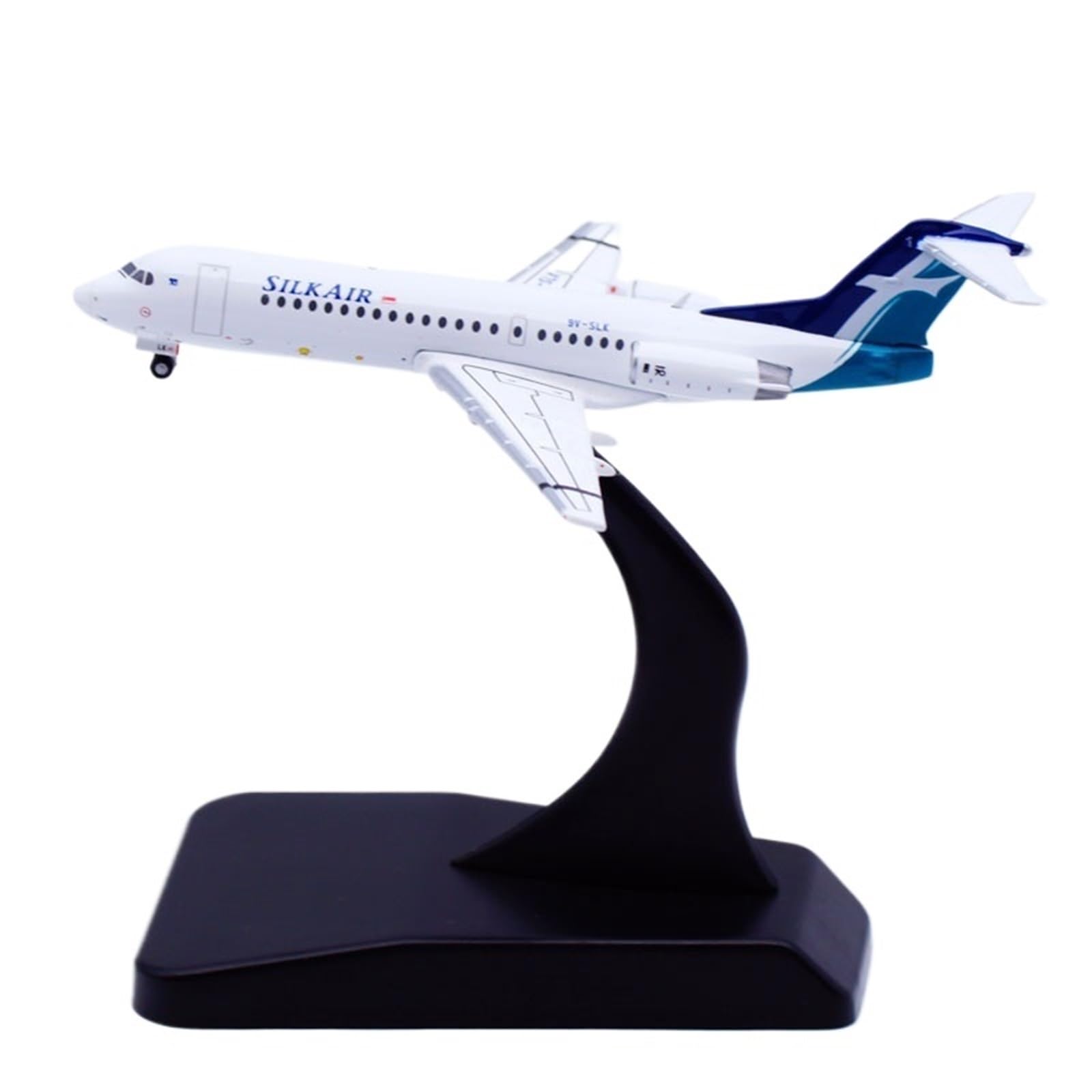 Repliki modeli samolotów 7CM 1/400 dla singapuru SilkAir Fokker 70 9V-SLK gotowy model samolotu metalowa replika samolotu dla fanów lotnictwa miniaturowy model samolotu