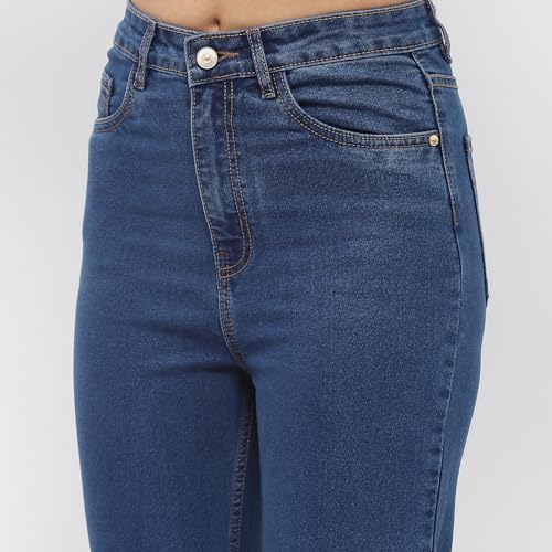 Image of Madame Solid Wide Leg Jeans