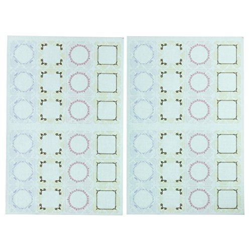 ゆにねーむ 洗濯 タグ に貼る シール エレガント 24ピース×2シート UN-286