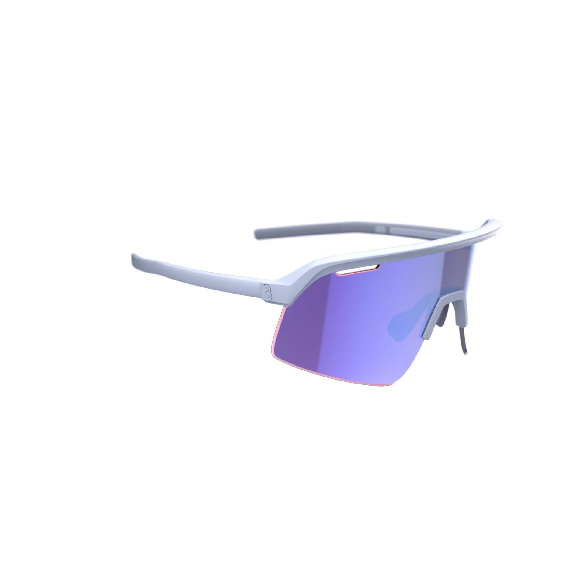 BBB Cycling Glasses High Contrast Sports Glasses Professional Cycling Sunglasses Men and Women 100% UV Protection Gravel Bike Road Bike & MTB Valor FLUX Matt Grey BSG-81