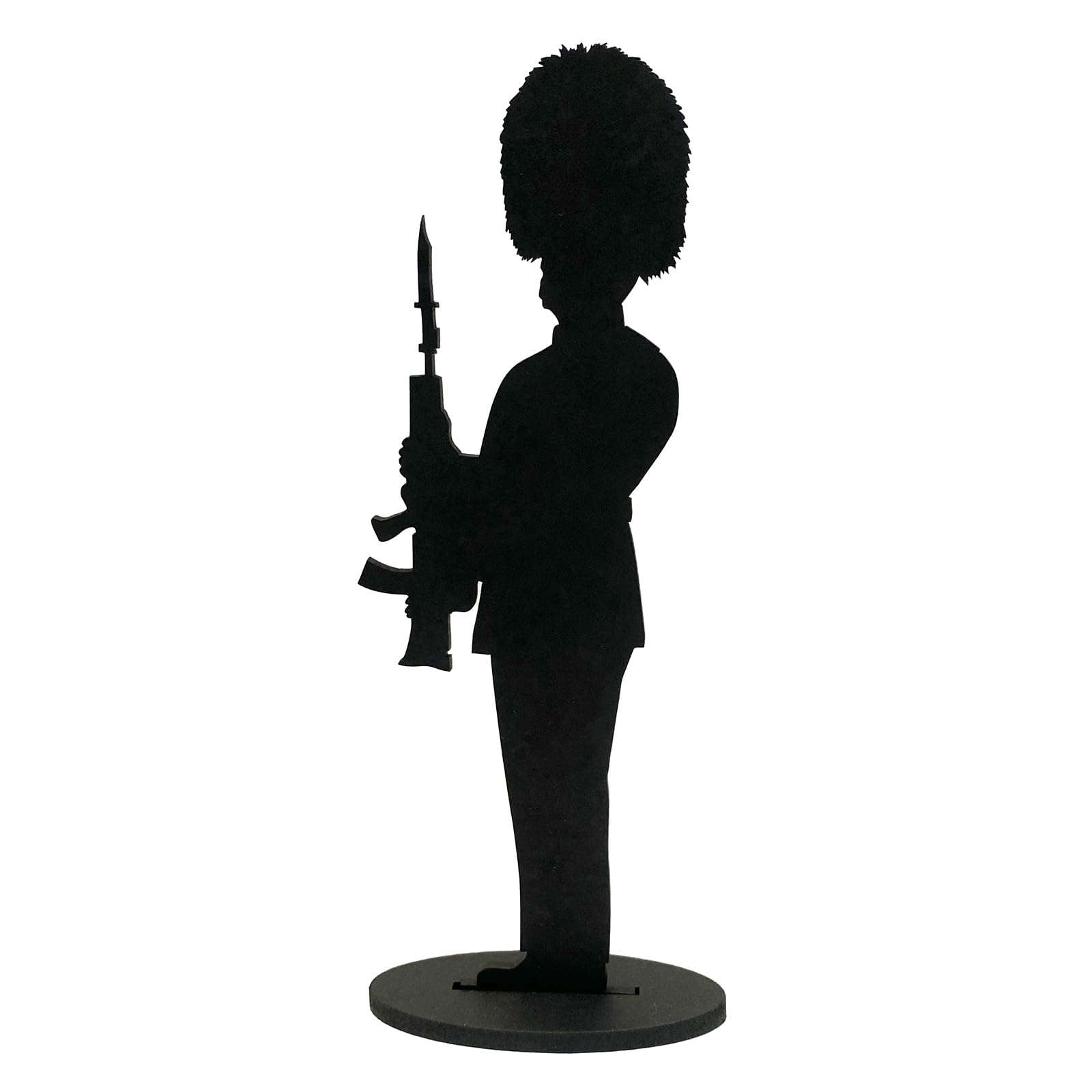 Silhouette Art : Grenadier Guardsman figure, Guard with SA80 Rifle Iconic British Army Figure