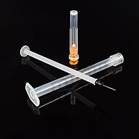 Vista 6 de Paquete de 20 de jeringas de 1 ml con aguja de 25 Ga de 1 pulgada, herramienta Luer Lock, envueltas individualmente (Paquete de 20)