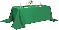 Vista 489 de Rectangle Tablecloth 90x132 inch Washable Polyester Fabric Table Cloth for Wedding Party Dining Banquet Decoration（90x132, Turquoise）