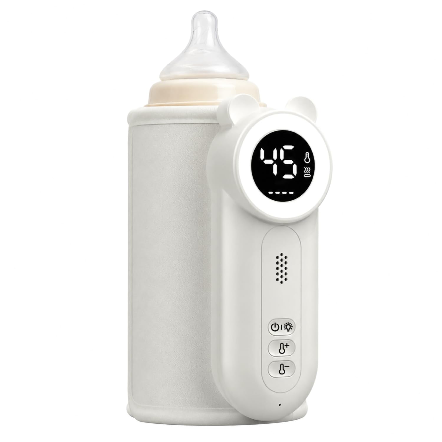 Cozytots Calentador de biberones para bebé, calentador de botellas Matchild para llevar, batería USB, termo con indicador de temperatura, bolsa de calor para biberones portátil, funda para biberones