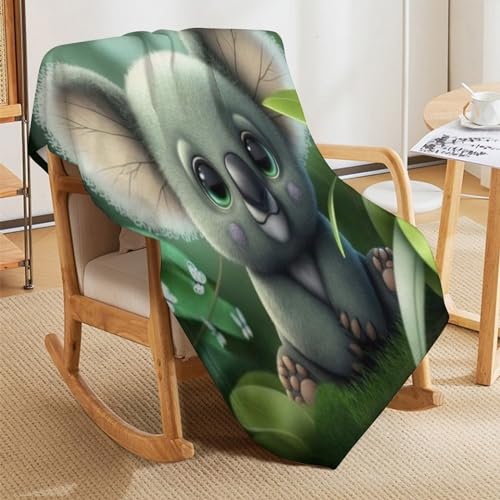 Couverture polaire koala pour cocooning et soirées canapé - 8