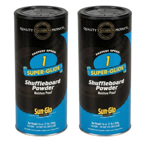 Sun-Glo Speed #1 Super Glide Shuffleboard Powder – Fastest Wax for Long & Pro Tables – Silicone...*