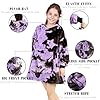 Purple Wearable Blanket Hoodie for Teen Girls - Lightweight Cozy Purple Fleece Fuzzy Hooded Blanket Sweatshirt with Pocket, Birthday Gifts for Girls 6-13 Year #1