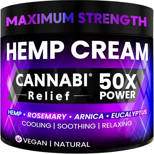 Crema de cáñamo extra fuerte, 500 ml, actúa contra dolores de espalda y dolores musculares, calma pies, rodillas, cuello, hombros, gel de cáñamo y árnica, aceite de cáñamo, mentol, romero y árnica