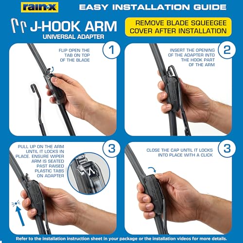 Image of Rain-X 810364 Repellency Water Repellent Wiper Blades, 24 inch Windshield Wipers (Pack of 2), All Weather Streak-Free for Enhanced Visibility w /Water Repellency Formula [Amazon Exclusive]