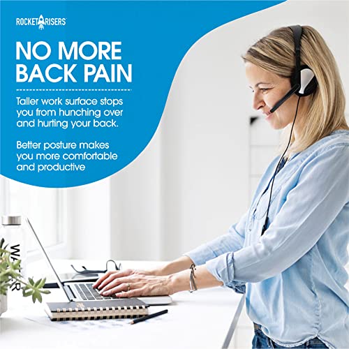 Rocket Risers Folding Table Risers - Make Your Folding Table A Counter Height Table - Set Of 4 Table Leg Risers #TOP2