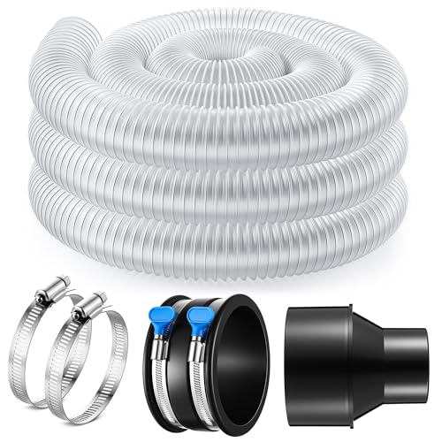 PVC Dust Collection Hose with Hose Clamps and Cuffs