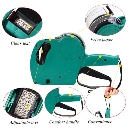 image for M&C Music Color MX-5500 8 Digits Price tag Gun with 5000 Sticker L