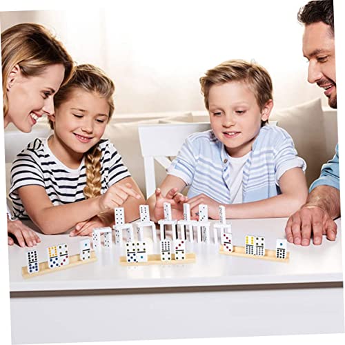 Base Madera Para Dominó y Soporte de Cartas 4 Piezas miniatura 6