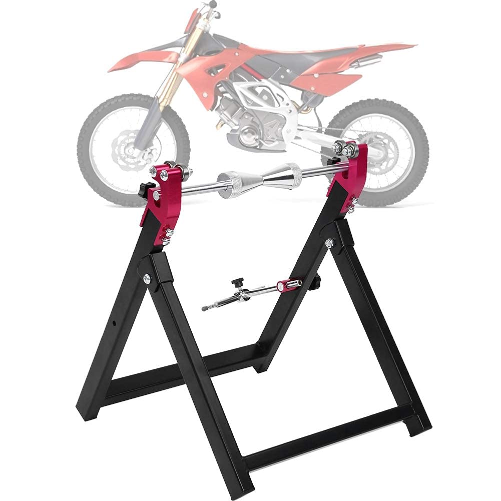 Motorrad Auswuchtgerät Auswuchtbock für Motorradräder Motorradreifen Auswuchtgerät Set Faltbare Manuelle Auswuchtmaschine Motorrad Wuchtmaschine für Motorradräder mit Rost- und Korrosionsschutz