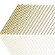 Glarks 18Pcs Messing Solid Round Rod Drehstange Bar Stock Sortiert für DIY Handwerkswerkzeug, Durchmesser 2.5-8mm Länge 100mm